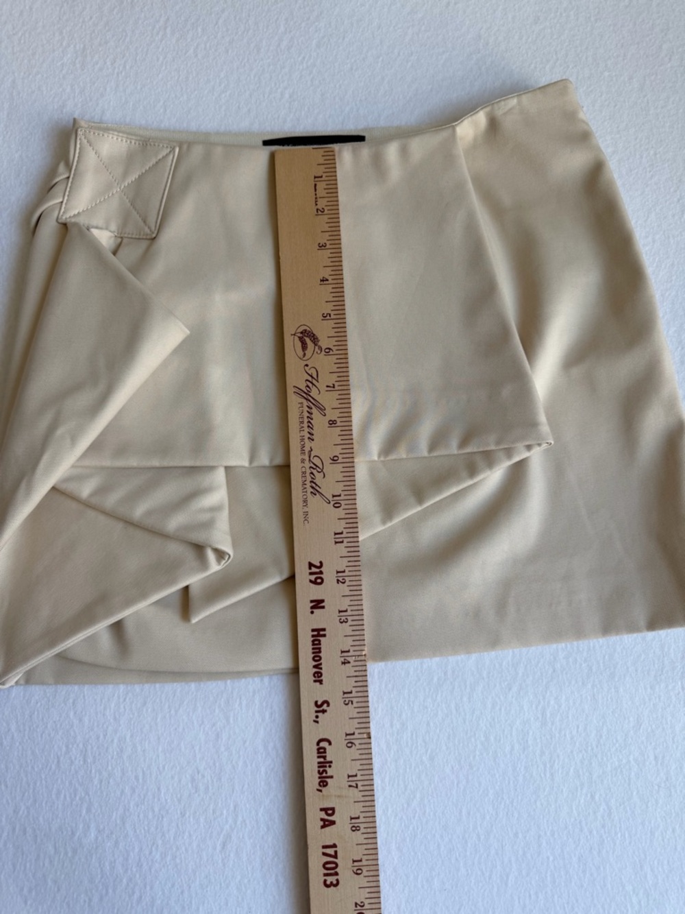 Marc by Marc Jacobs NWT Fold Front Mini Skirt Size 4 Talc $478 Retail - Picture 7 of 15